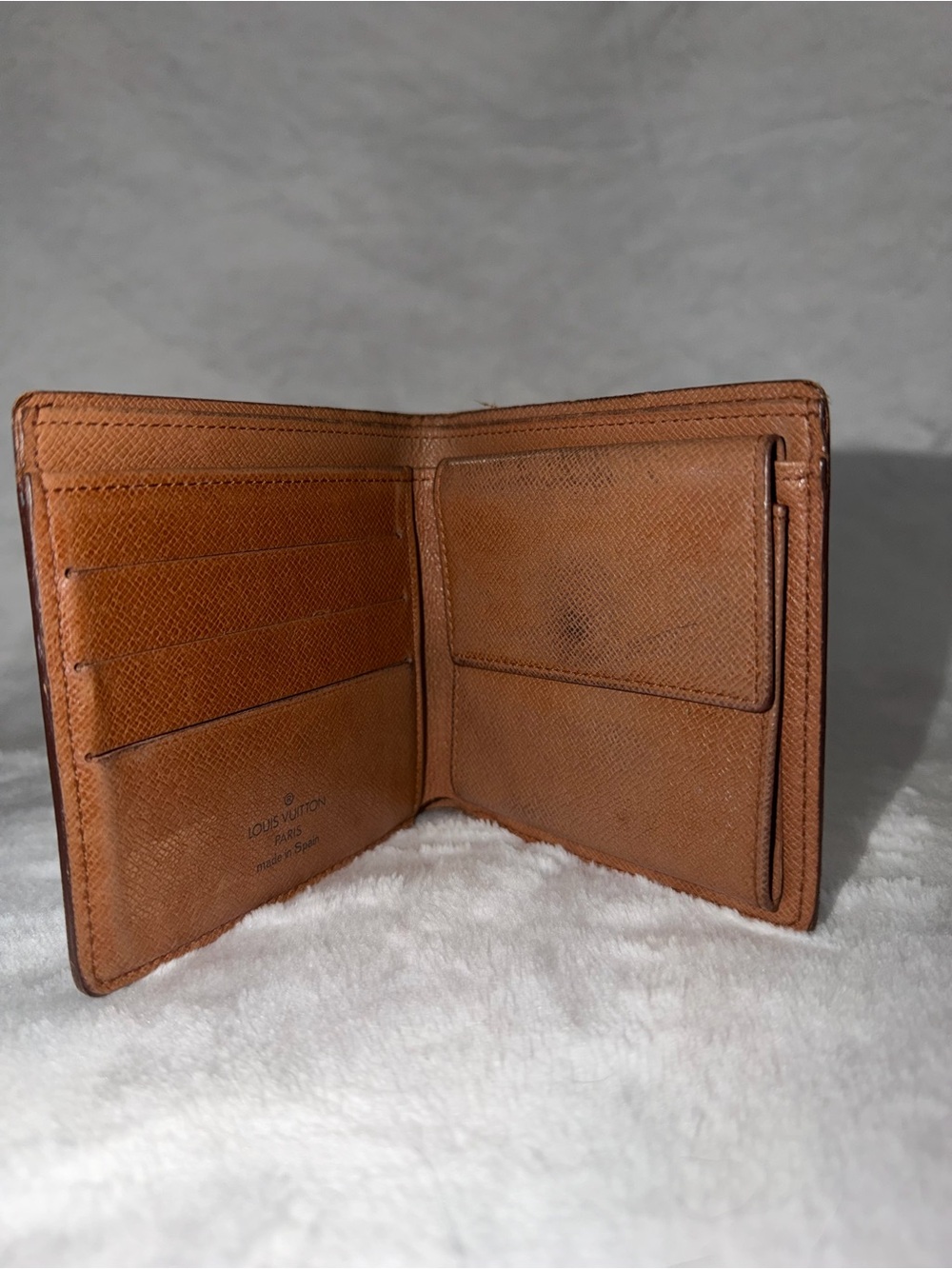 Louis Vuitton Brown & Gold Monogram Canvas Card Holder Bifold Wallet - Picture 2 of 5